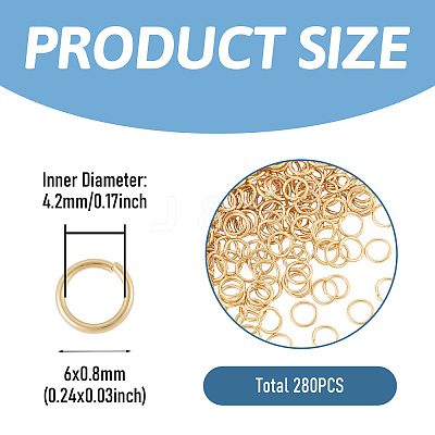 20g Brass Open Jump Rings FIND-TA0010-69D-LG-1