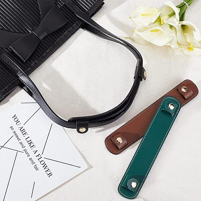 3Pcs 3 Colors Cowhide Leather Bag Strap Covers FIND-OC0002-05-1