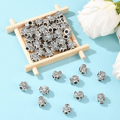 Alloy Rhinestones European Beads PALLOY-Q313-10A-1