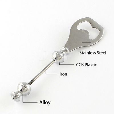 Beadable Bottle Opener X-PALLOY-J697-05-1