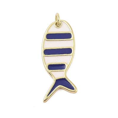 Rack Plating Brass Enamel Pendants KK-Z074-10G-02-1