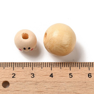 Wood European Beads WOOD-XCP0001-80-1