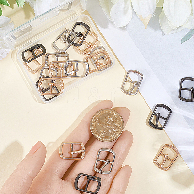 21Pcs 3 Colors Zinc Alloy Roller Buckles AJEW-CL0002-02-1