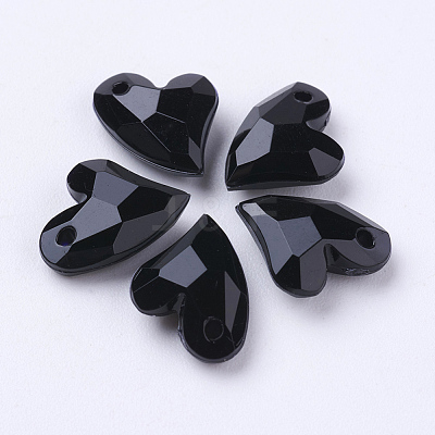Opaque Acrylic Charms X-MACR-G055-11mm-01-1