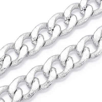 Aluminum Textured Curb Chains CHA-N003-15S-1