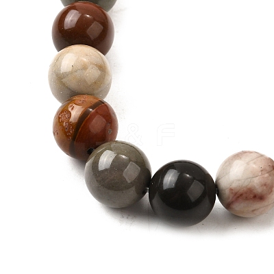 Natural Picture Jasper Beads Strands G-S390-07-10mm-1