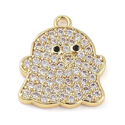 Rack Plating Brass Cubic Zirconia Pendants KK-D031-04-1