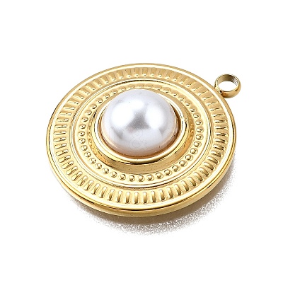 Plastic Pearl Pendants LS-STAS-Q360-03D-G-1