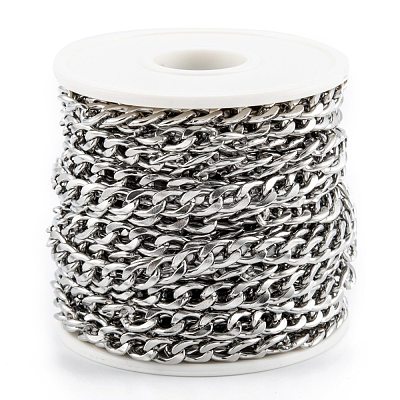 Tarnish Resistant 304 Stainless Steel Twisted Chains CHS-O011-01P-1