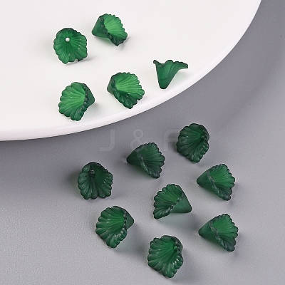 Frosted Acrylic Bead Caps MACR-S371-10A-735-1