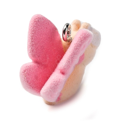Flocky Animal Resin Pendants FIND-S001-03D-1