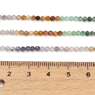 Gradient Color Natural Gemstone & Natural Emerald Beads Strands GG-CBA1668-A10-3mm-1