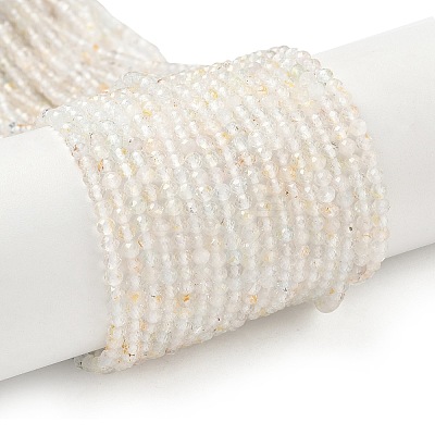 Natural White Topaz Beads Strands G-RM241221-B17-1