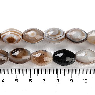 Natural Eye Agate Beads Strands G-NH0019-D03-02-1