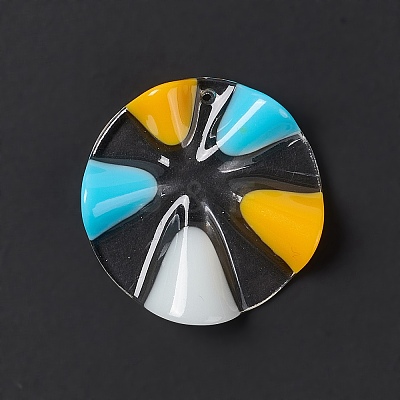 Transparent Resin Pendants LS-RESI-E029-03E-1