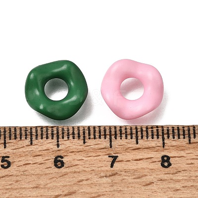 Opaque Acrylic European Beads AC-CBA9284-02-1
