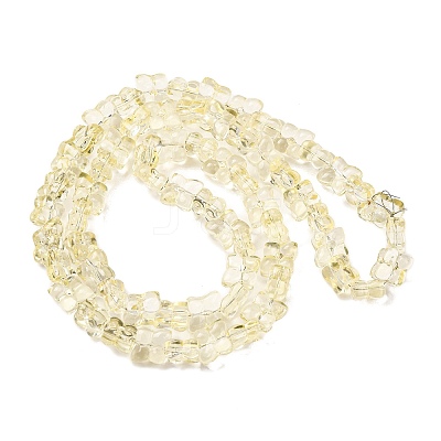 Transparent Glass Beads Strands GL-CBAAE04-01J-1