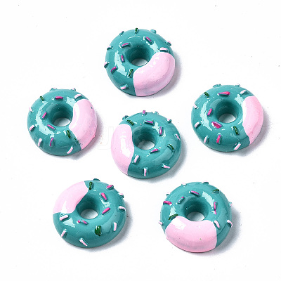 Spray Painted Resin Cabochons CRES-Q215-001B-1