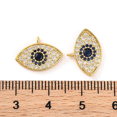 Brass Micro Pave Cubic Zirconia Pendants KK-U017-08F-G-1