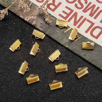 Iron Ribbon Crimp Ends LS-X-E143Y-G-1