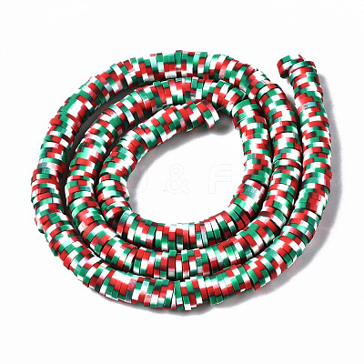 Handmade Polymer Clay Beads Strands CLAY-N008-010-H24-1