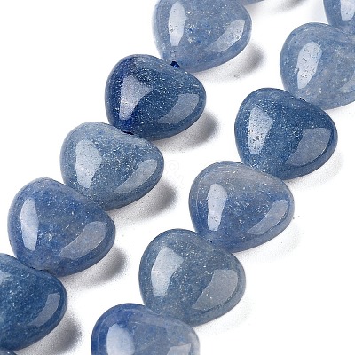 Dyed & Heated Natural Blue Aventurine Beads Strands G-B022-34C-1