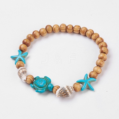 Wood Jewelry Sets SJEW-JS00967-1