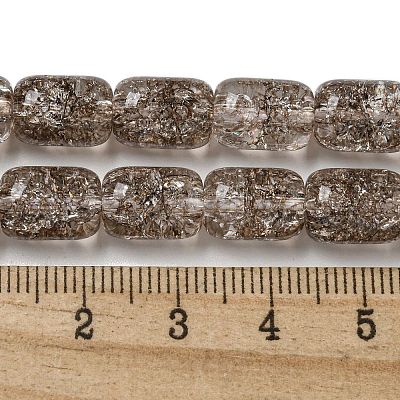 Transparent Crackle Glass Beads Strands X-GLAA-NH0001-04E-1