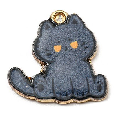 Printed Alloy Pendants ENAM-L042-04G-1