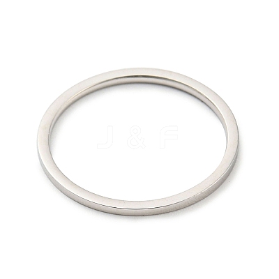 Non-Tarnish 304 Stainless Steel Simple Plain Band Finger Ring for Women Men RJEW-F152-05P-G-1