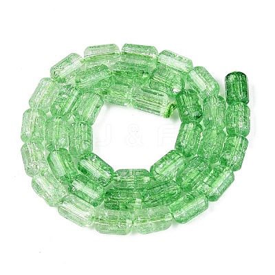 Crackle Transparent Glass Beads Strands LS-GLAA-N068-05A-06-1