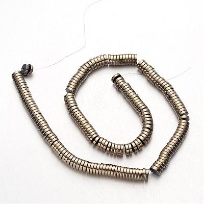 Electroplate Non-magnetic Synthetic Hematite Beads Strands G-F300-17C-06-1