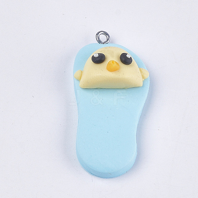 Handmade Polymer Clay Pendants CLAY-S093-04B-1