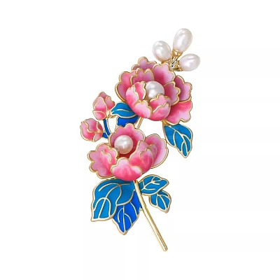 Peony Enamel Pins PW-WG36885-01-1