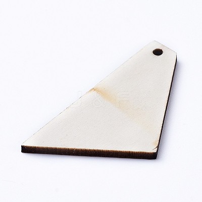 Natural Wood Pendants WOOD-WH0100-35B-1