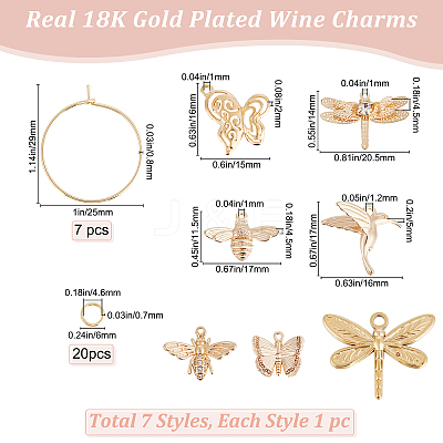 DIY Animal Wine Glass Charm Making Kit DIY-BBC0001-20-1