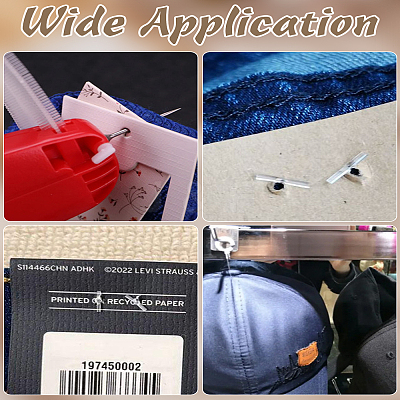 800Pcs 2 Styles Plastic Hang Tag Fasteners FIND-LP0007-29-1