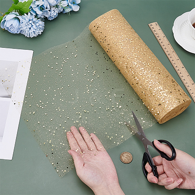 1 Roll Polyester Decorative Gauze Roll DIY-BC0016-02B-1