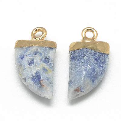 Natural & Synthetic Mixed Stone Pointed Pendants G-Q966-13-1