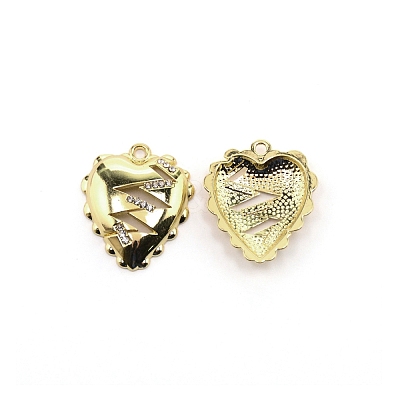 Alloy Rhinestone Pendant PALLOY-TAC0024-38LG-1