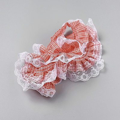 5 Yards Polyester Tartan Printed Ribbon OCOR-GF0005-08A-1