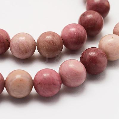 Natural Rhodonite Beads Strands G-J358-03-10mm-1