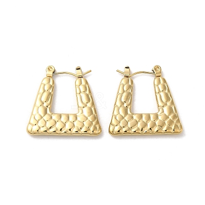 Rack Plating 304 Stainless Steel Hoop Earrings for Women EJEW-Z026-27G-1