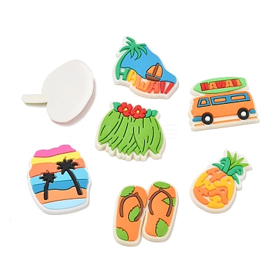 Hawaii Theme PVC Plastic Cabochons PL-CBAEA65-01-1