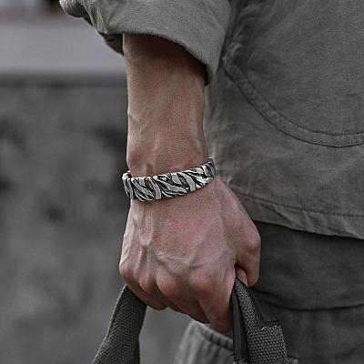 Alloy Cuff Bangles for Men FS-WG8749E-02-1