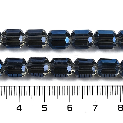 Electroplate Glass Beads Strands GLAA-G112-07E-1