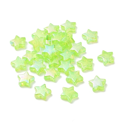 Eco-Friendly Transparent Acrylic Beads PL556-PW42-1
