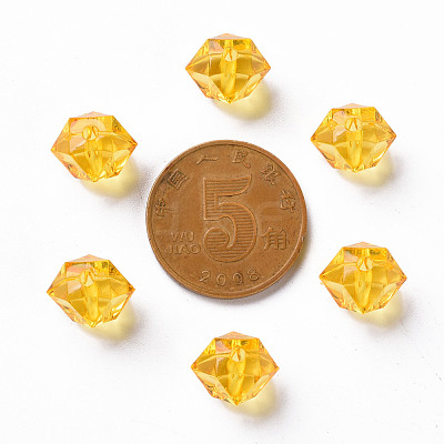 Transparent Acrylic Beads TACR-S154-15B-81-1