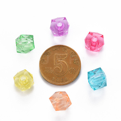 Transparent Acrylic Beads TACR-Q259-8mm-V-1