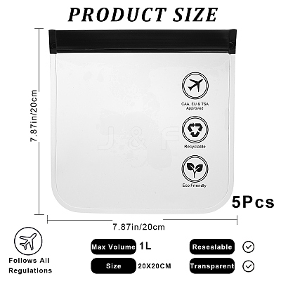 EVA Top Sealed Leakproof TSA Approved Toiletry Bags AJEW-WH0348-52-1